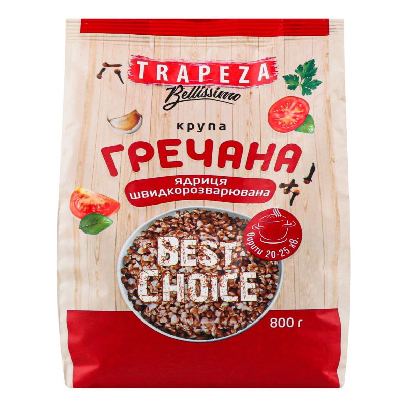 Крупа Гречана ядриця Trapeza 0,8 кг